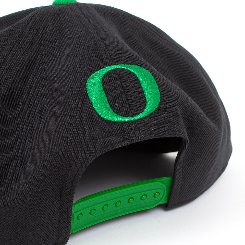Classic Oregon O, Nike, Black, Flatbill, Performance/Dri-FIT, Accessories, Unisex, Pro, Snapback, Structured, Patch, Quack Attack, Adjustable, Hat, 916400